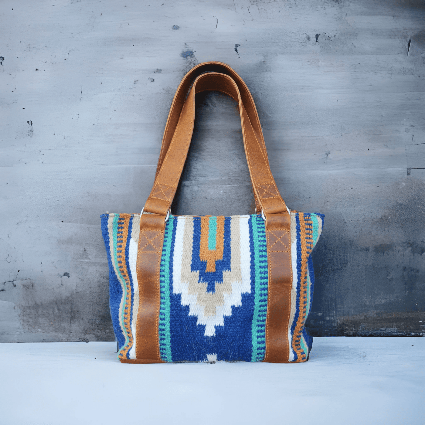 Dakota Southwestern Handwoven Wool Leather Boho Tote Western Handbag Luggage & BagsRanch Junkie
