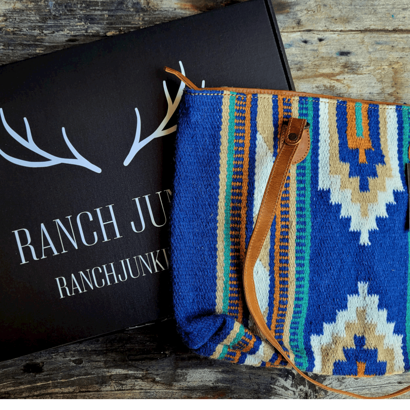 Dakota Southwestern Large Handwoven Wool Boho Tote - Ranch Junkie Mercantile LLC