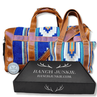 Bundle Deal-Dakota Southwestern Handwoven Wool Leather Weekender + Dakota Handwoven Wool Tote Purse Luggage & BagsRanch Junkie