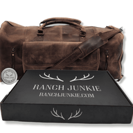 The Denali Vintage Saddle Leather Weekender Duffel Bag - Ranch Junkie Mercantile LLC