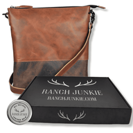 Denali Vintage Saddle Two Tone Large Crossbody Bag - Ranch Junkie Mercantile LLC