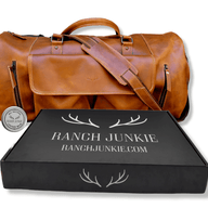 The Denali Vintage Saddle Leather Weekender Duffel Bag - Ranch Junkie Mercantile LLC