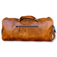 The Denali Vintage Saddle Leather Weekender Duffel Bag - Ranch Junkie Mercantile LLC