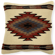 Southwestern Handwoven Wool Pillow Covers- The Pueblo 20 Assorted Colors- 18 X 18 Throw Pillow - Ranch Junkie Mercantile LLC
