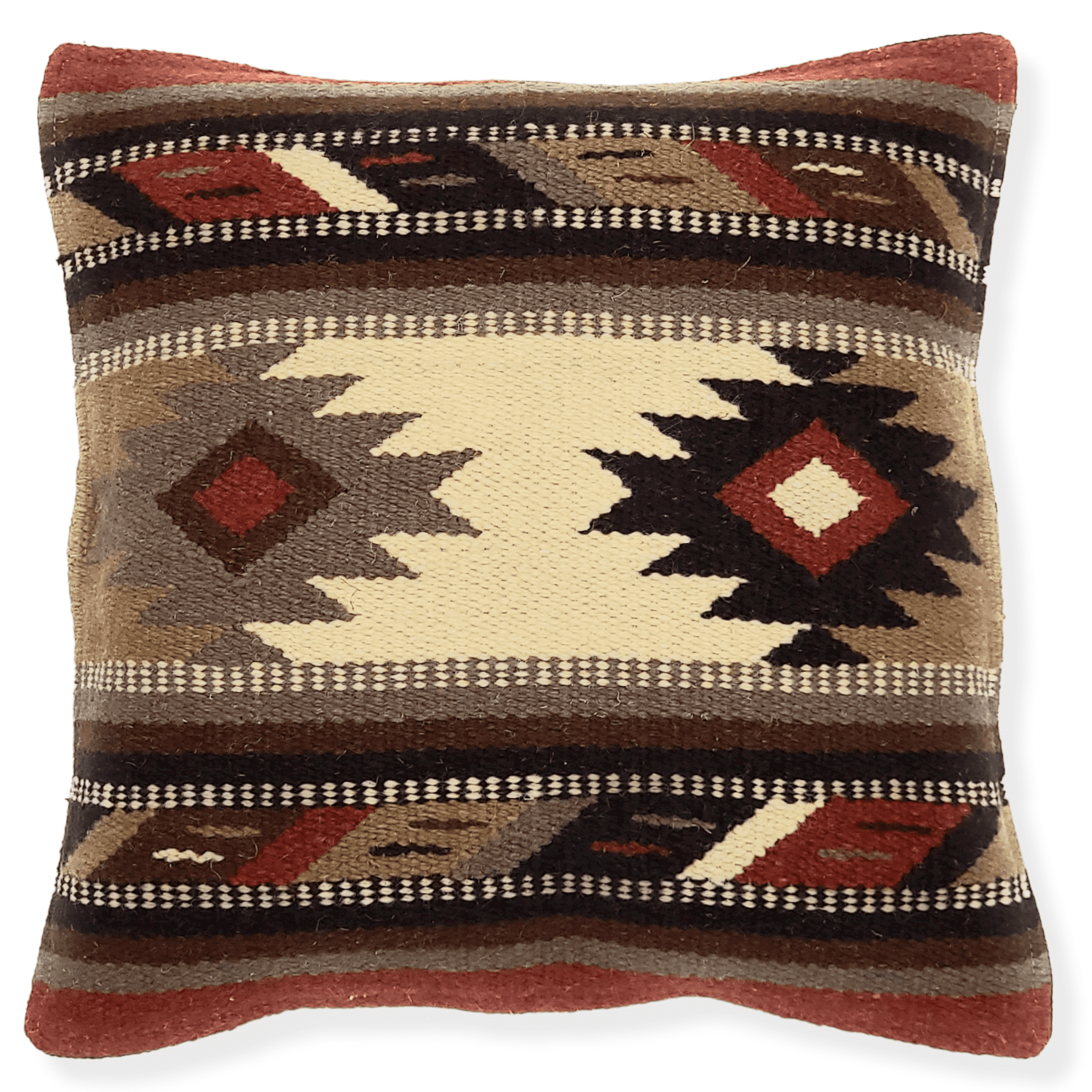 Southwestern Wool Pillow Covers- The Pueblo 20 Assorted Colors- 18 X 18 Throw Pillow - Ranch Junkie Mercantile LLC