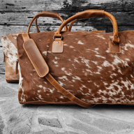 Bundle Deal -The Highlands Large Genuine Cowhide Weekender Duffel Saddle+ Tote Purse Saddle Luggage & BagsRanch Junkie