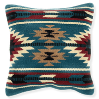 Southwestern Handwoven Wool Pillow Covers- The Pueblo 20 Assorted Colors- 18 X 18 Throw Pillow - Ranch Junkie Mercantile LLC