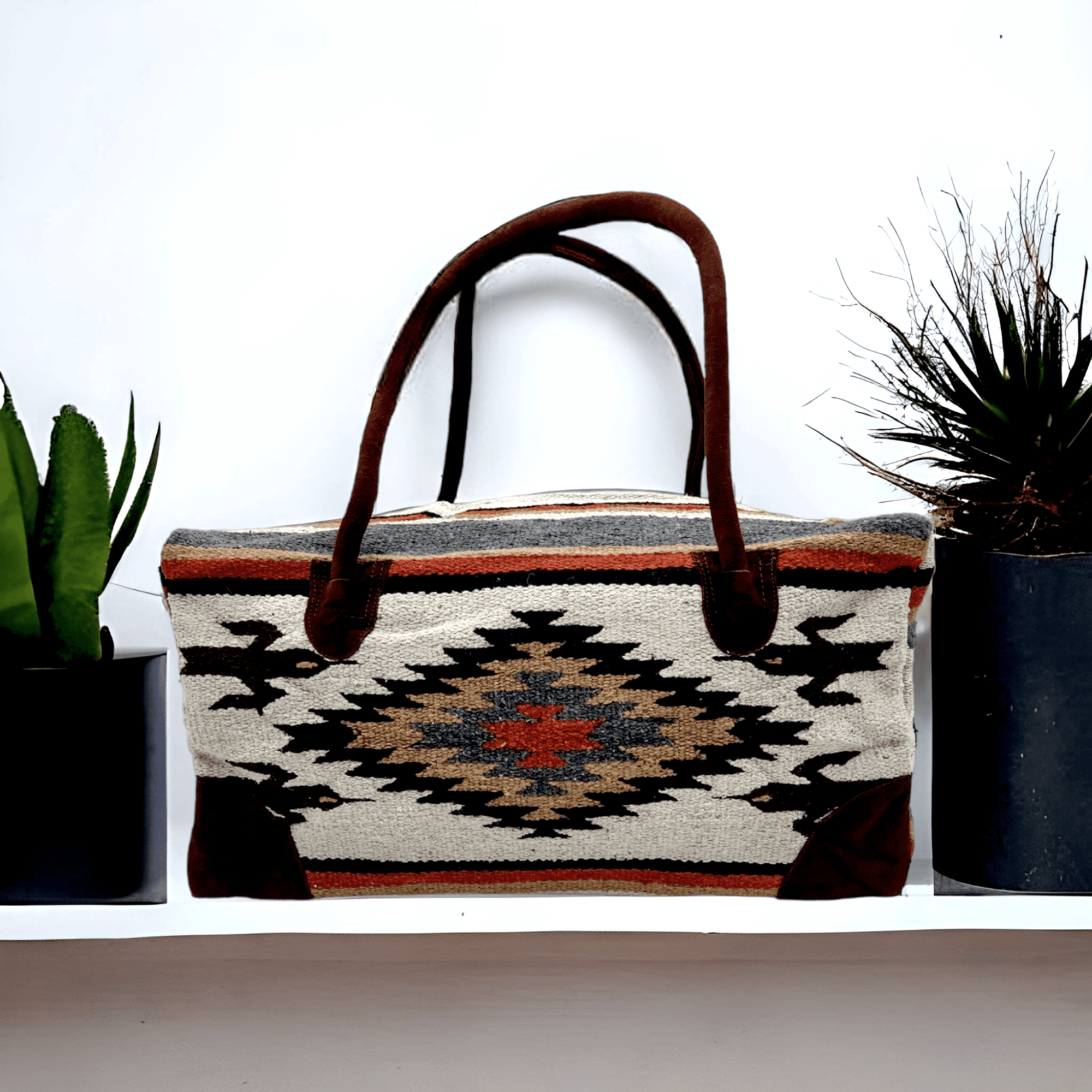 Southwestern Large Weekender Travel Bag Duffle Bag Boho Travel Bag- The Lula - Ranch Junkie Mercantile LLC