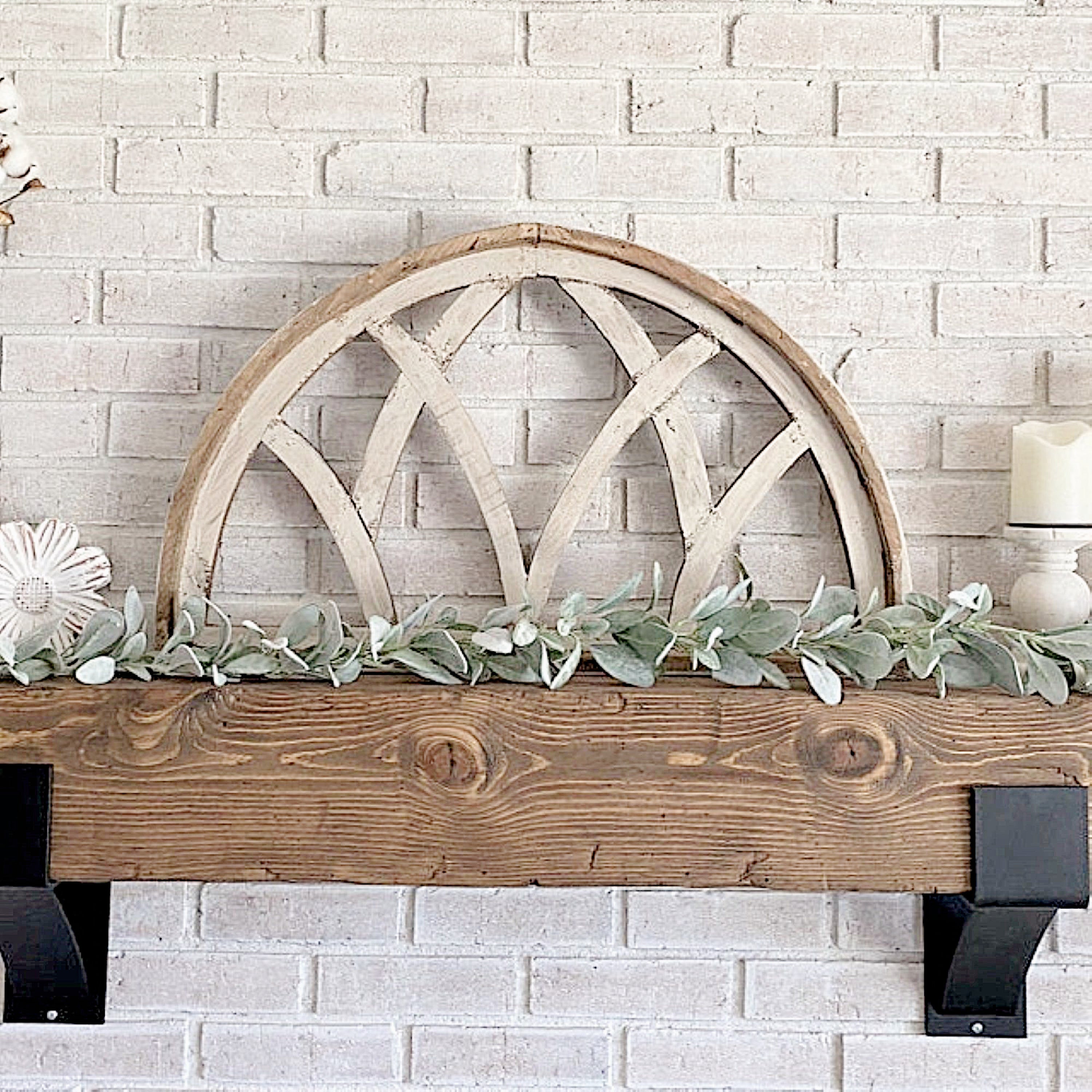 Rustic Arched Window Frame 20