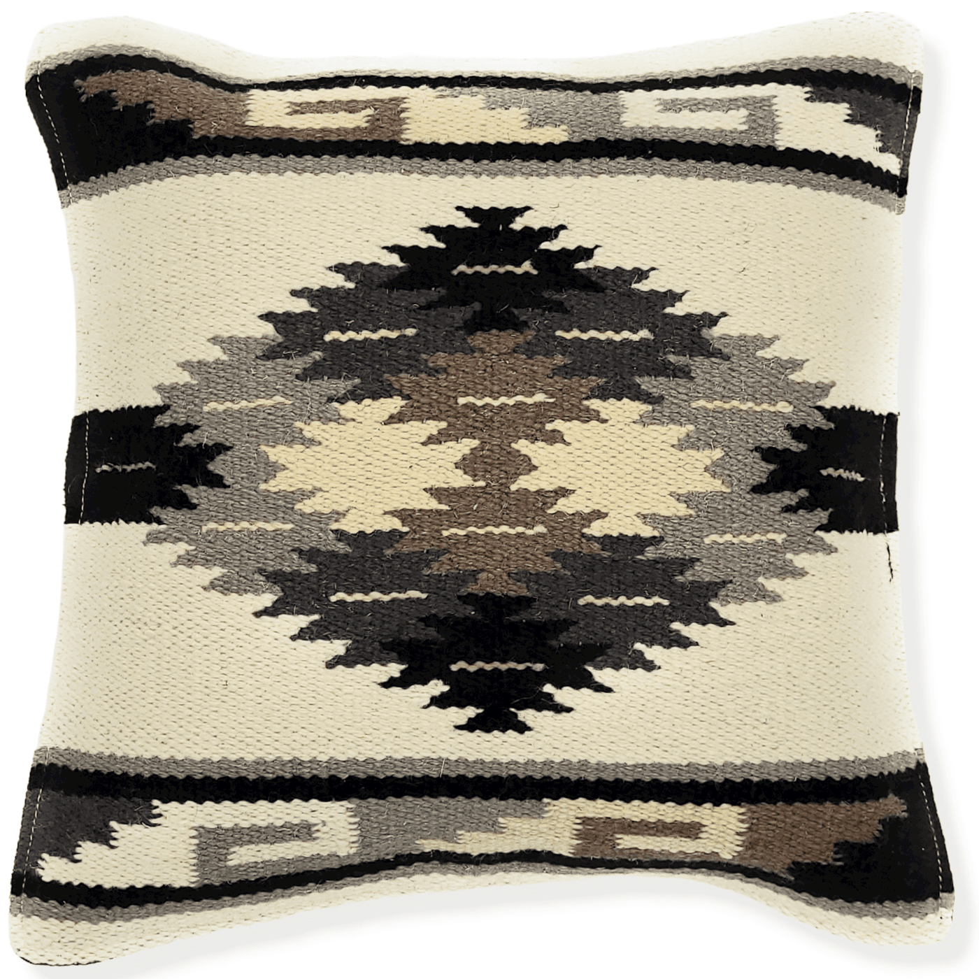 Southwestern Handwoven Wool Pillow Covers- The Pueblo 20 Assorted Colors- 18 X 18 Throw Pillow - Ranch Junkie Mercantile LLC