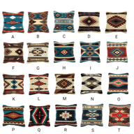 Southwestern Wool Pillow Covers- The Pueblo 20 Assorted Colors- 18 X 18 Throw Pillow - Ranch Junkie Mercantile LLC