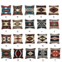 Southwestern Wool Pillow Covers- The Pueblo 20 Assorted Colors- 18 X 18 Throw Pillow - Ranch Junkie Mercantile LLC 