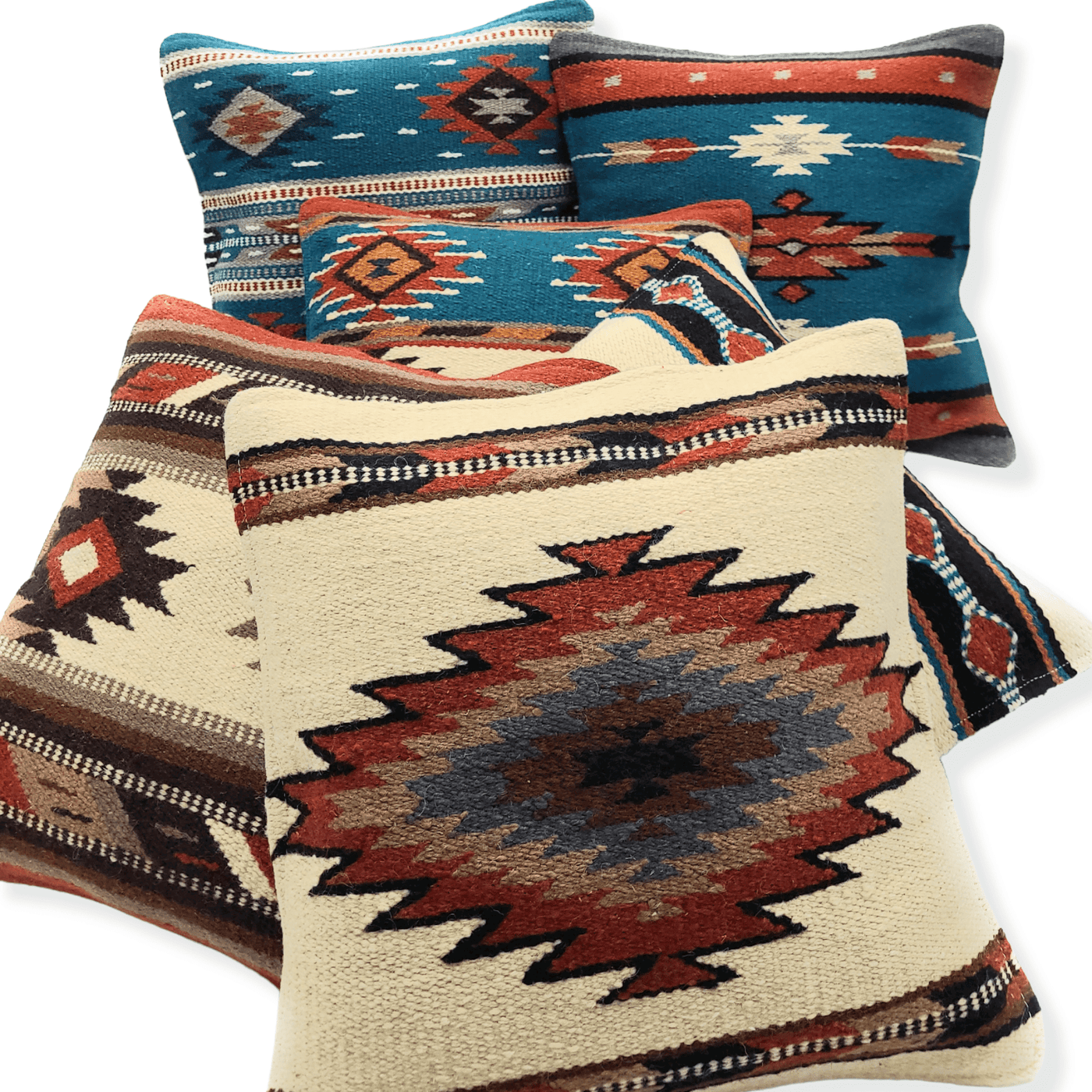 Southwestern Wool Pillow Covers- The Pueblo 20 Assorted Colors- 18