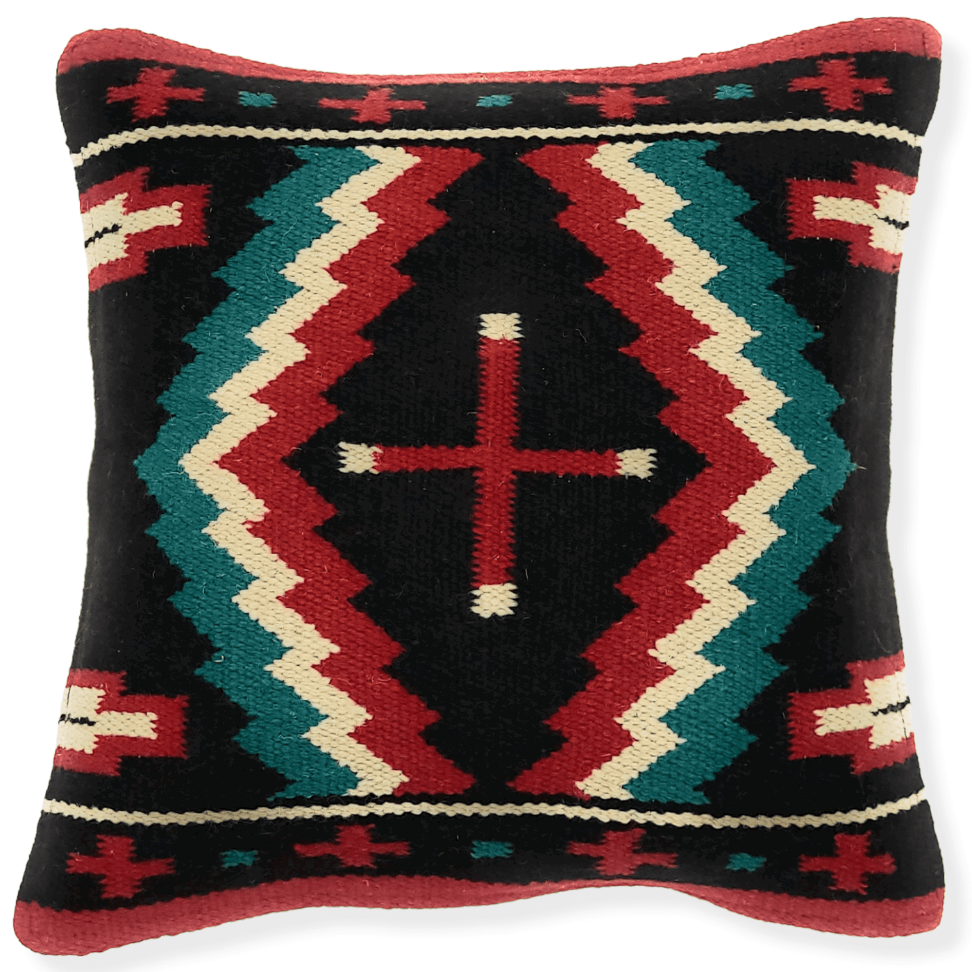 Southwestern Handwoven Wool Pillow Covers- The Pueblo 20 Assorted Colors- 18 X 18 Throw Pillow - Ranch Junkie Mercantile LLC