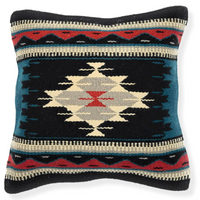 Southwestern Handwoven Wool Pillow Covers- The Pueblo 20 Assorted Colors- 18 X 18 Throw Pillow - Ranch Junkie Mercantile LLC