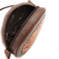 The Rancho Canteen Burnished Tan Hand-Tooled Leather Crossbody Luggage & BagsRanch Junkie