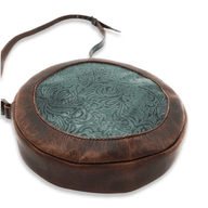 The Rancho Canteen Leather Turquoise Embossed Crossbody Luggage & BagsRanch Junkie