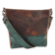 The Rancho Leather Turquoise Embossed Belt Strap Bucket Bag Purse Luggage & BagsRanch Junkie