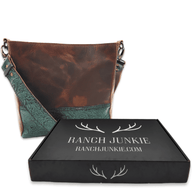 The Rancho Leather Turquoise Embossed Belt Strap Bucket Bag Purse Luggage & BagsRanch Junkie