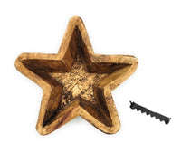 Mini Wood Star Dough Bowl - Wood Star Bowl - Ranch Junkie Mercantile LLC