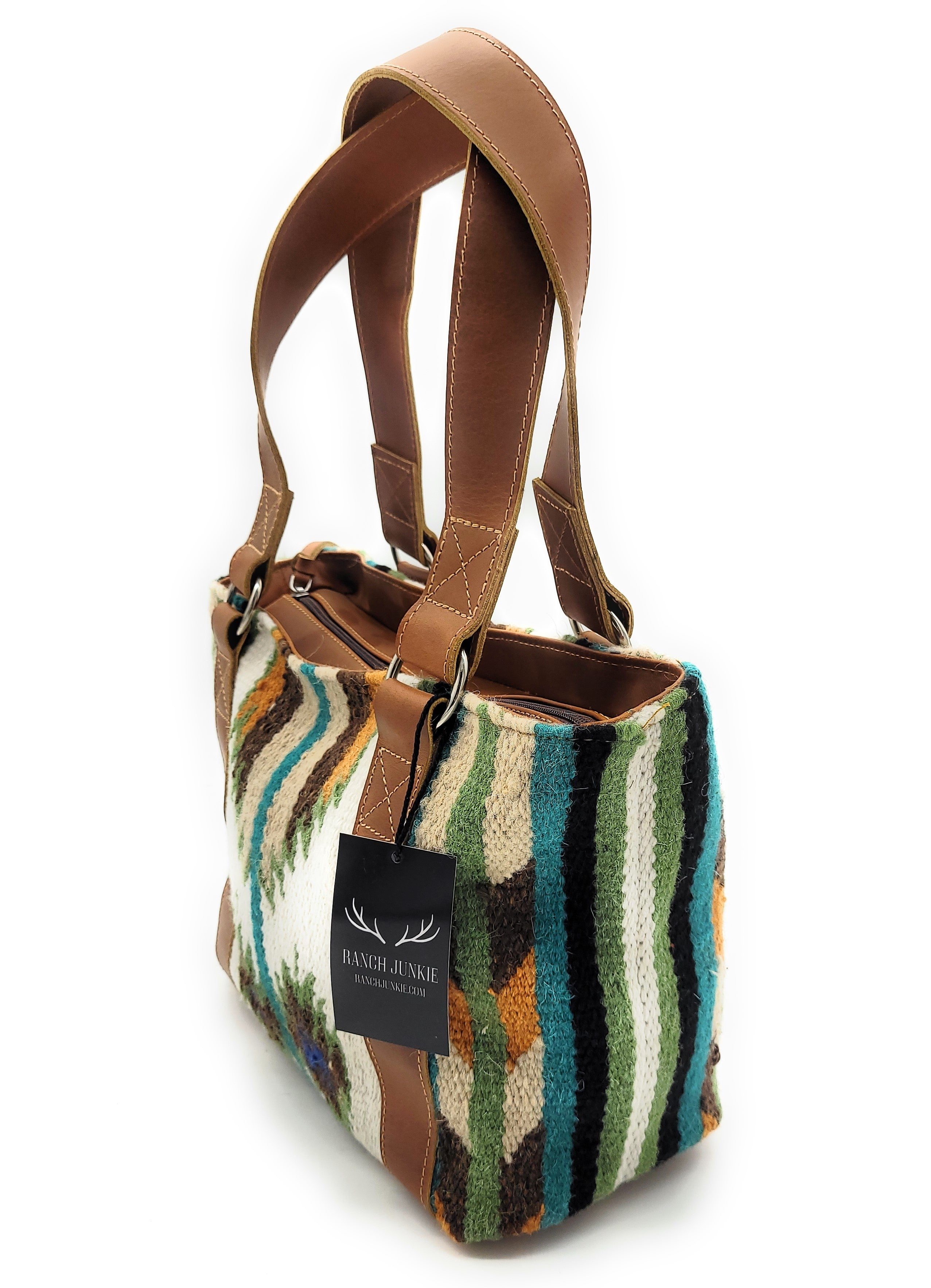 Bundle Deal- Aspen Wool Southwestern Boho Aztec Large Weekender Duffel Bag +Aspen Handwoven Wool Tote Purse Luggage & BagsRanch Junkie