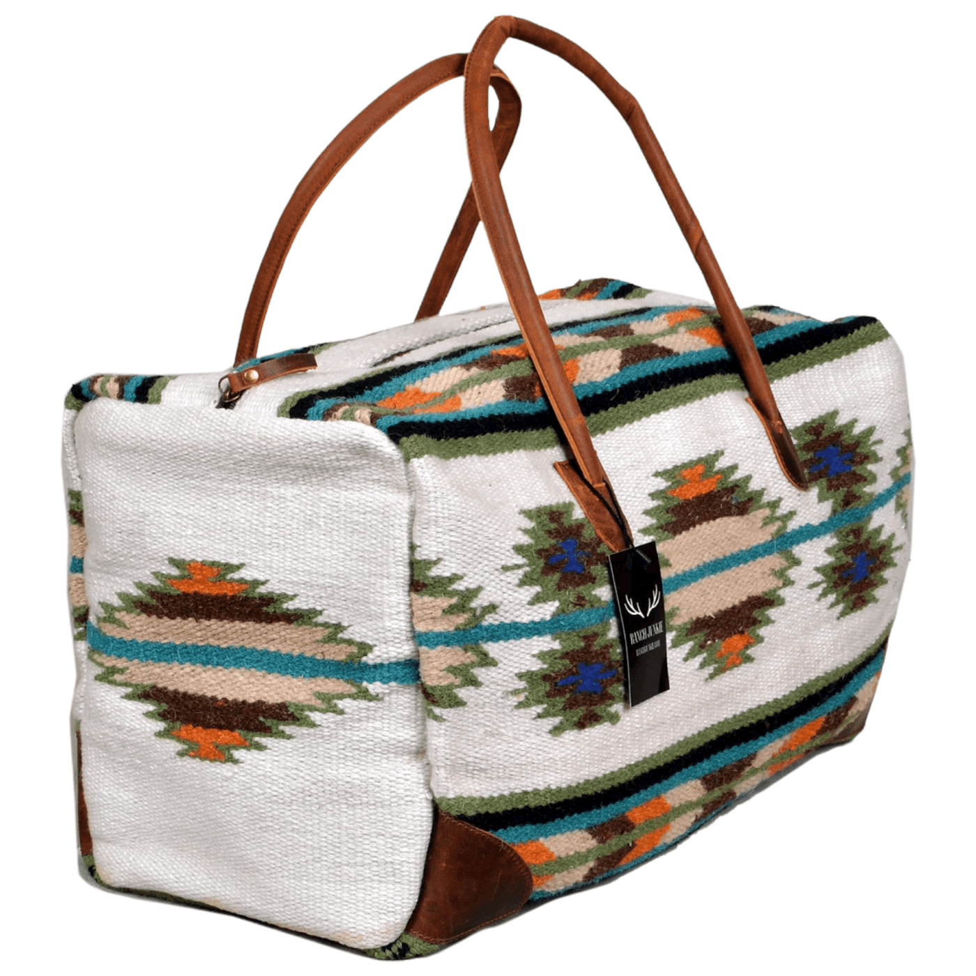 Bundle Deal- Aspen Wool Southwestern Boho Aztec Large Weekender Duffel Bag +Aspen Handwoven Wool Tote Purse Luggage & BagsRanch Junkie