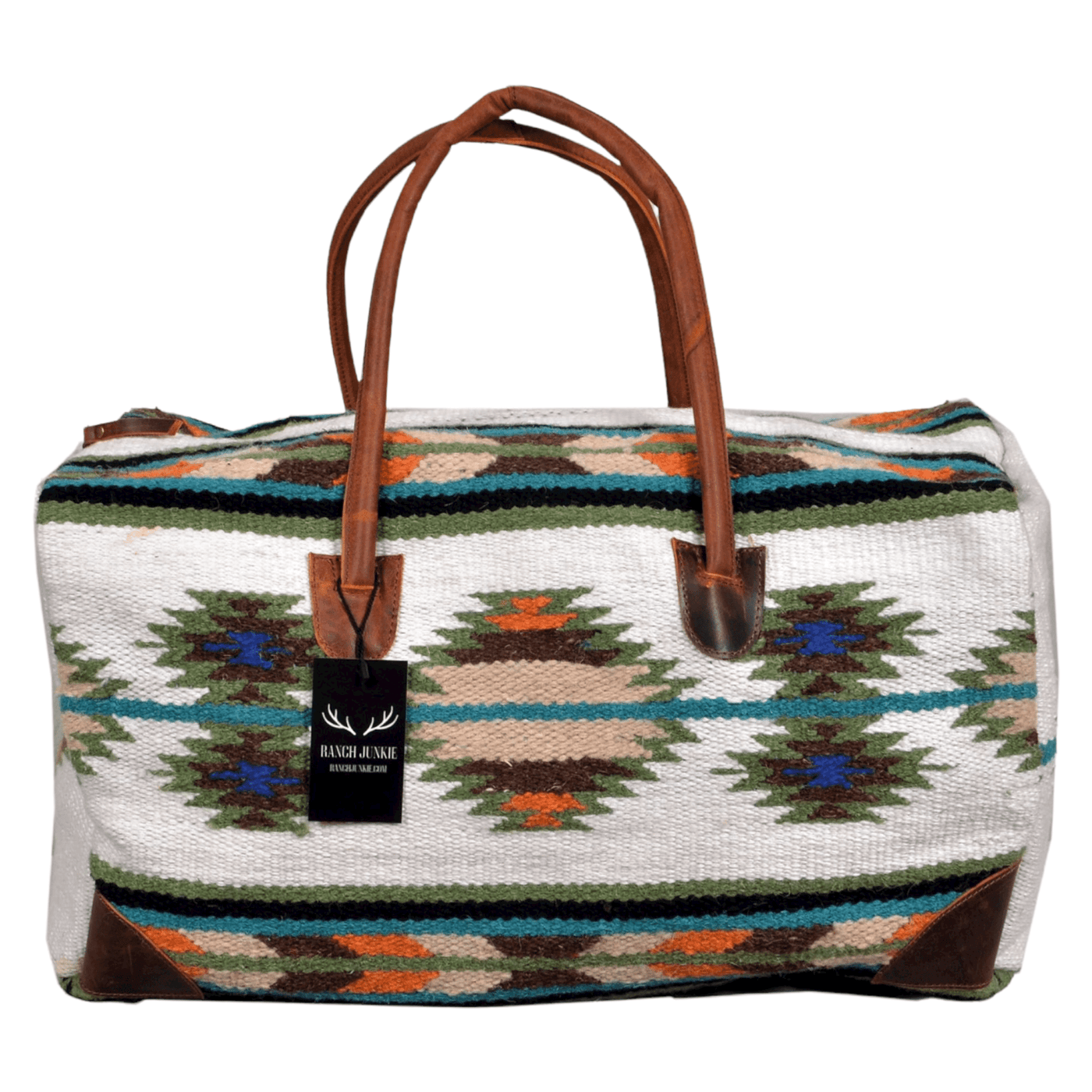 Bundle Deal- Aspen Wool Southwestern Boho Aztec Large Weekender Duffel Bag +Aspen Handwoven Wool Tote Purse - Ranch Junkie Mercantile LLC