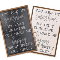 12x18 You Are My Sunshine Wood Sign - Two Colors - Ranch Junkie Mercantile LLC 