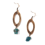 Bundle Deal-Cheyenne Southwestern Weekender Bag + Hammered Copper Earrings African Turquoise Bead Bundle - Ranch Junkie Mercantile LLC