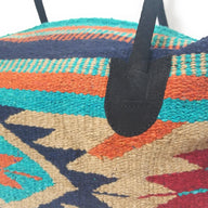 Bundle Deal-Cheyenne Southwestern Weekender Bag + Hammered Copper Earrings African Turquoise Bead Bundle - Ranch Junkie Mercantile LLC