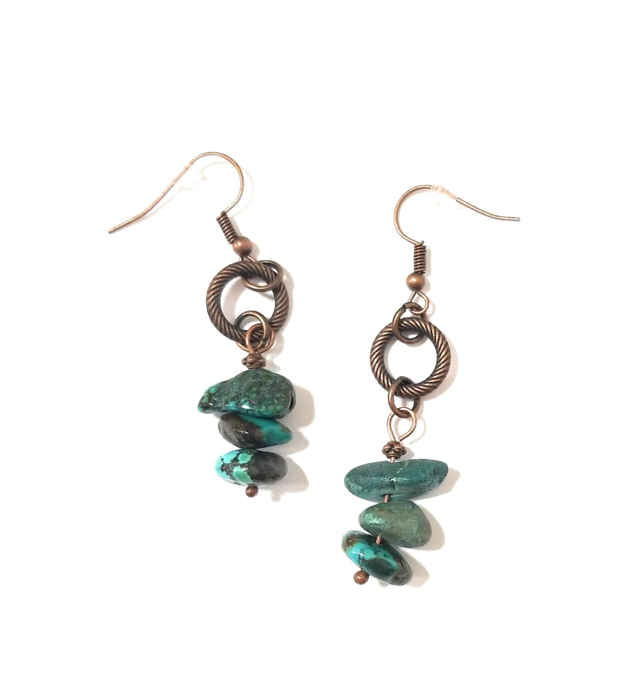 Bundle Deal-Franco Southwestern Weekender Bag + Copper Natural Turquoise Stack Earrings Bundle - Ranch Junkie Mercantile LLC