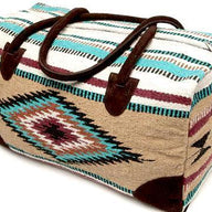Bundle Deal-The Diego Southwestern Weekender + Turquoise Chunky Earrings - Ranch Junkie Mercantile LLC