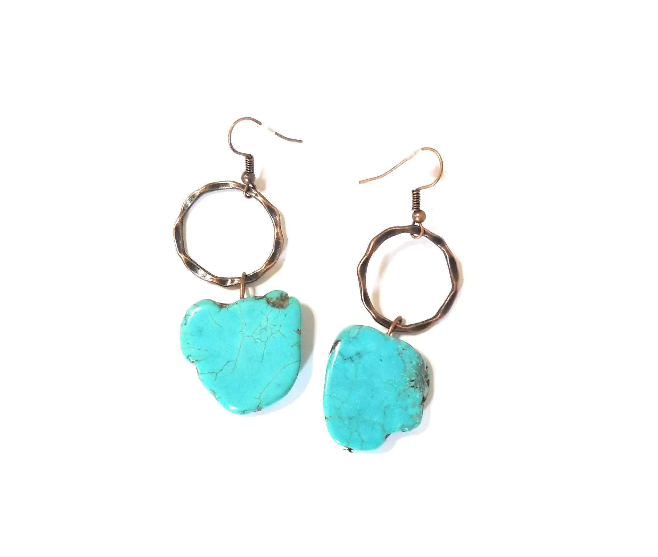 Bundle Deal-The Diego Southwestern Weekender + Turquoise Chunky Earrings - Ranch Junkie Mercantile LLC