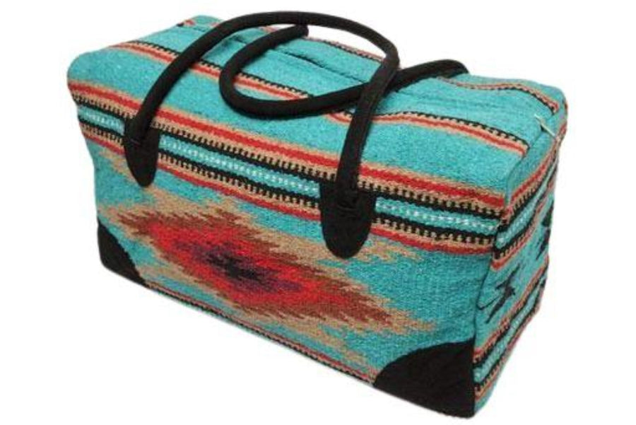 Southwestern Large Weekender Travel Bag Duffle Bag Boho Travel Bag- The Campos Go West Weekender - Ranch Junkie Mercantile LLC