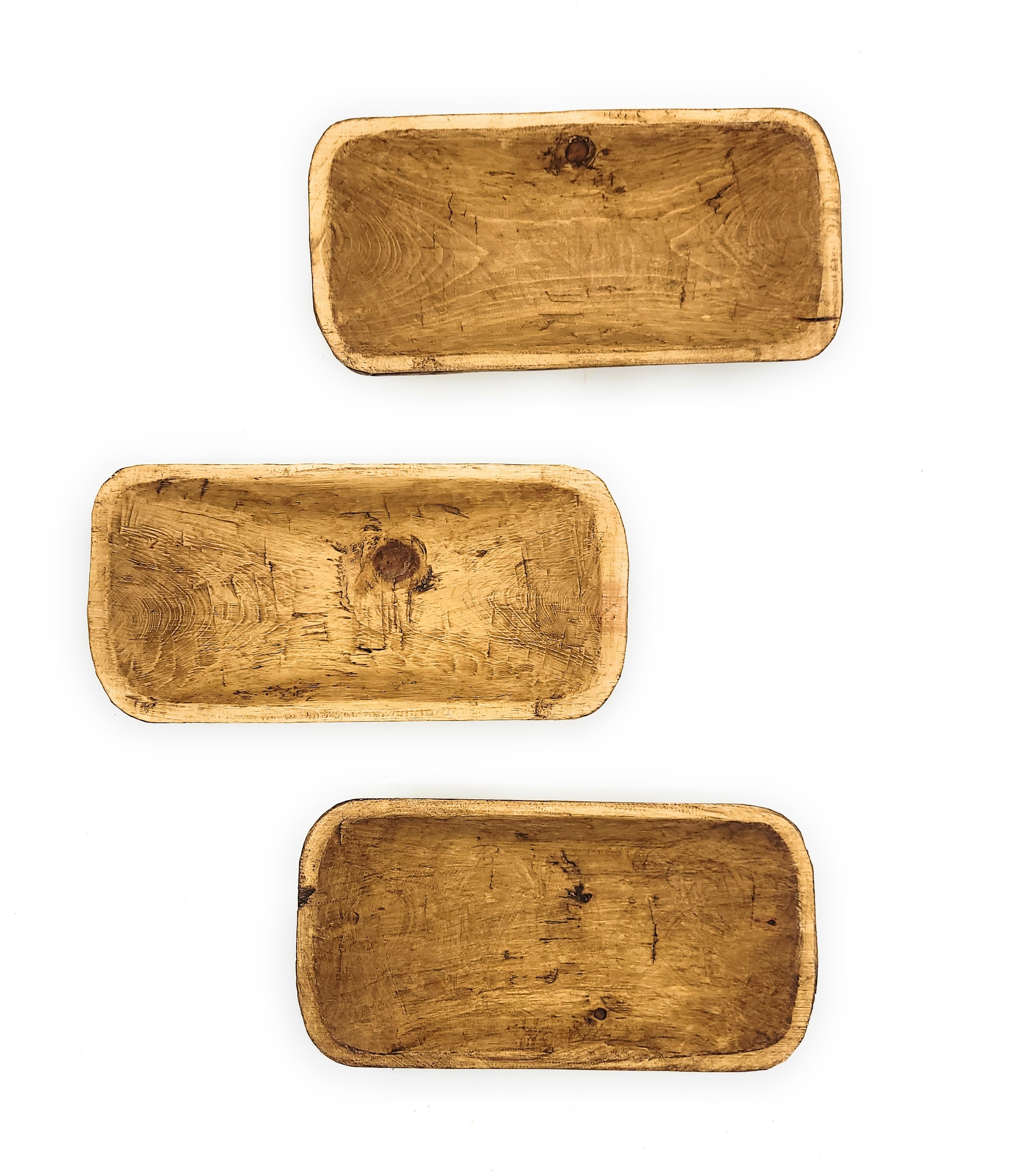 10.5"-12.5" Long Small Barren Wood Bowl - Ranch Junkie Mercantile LLC