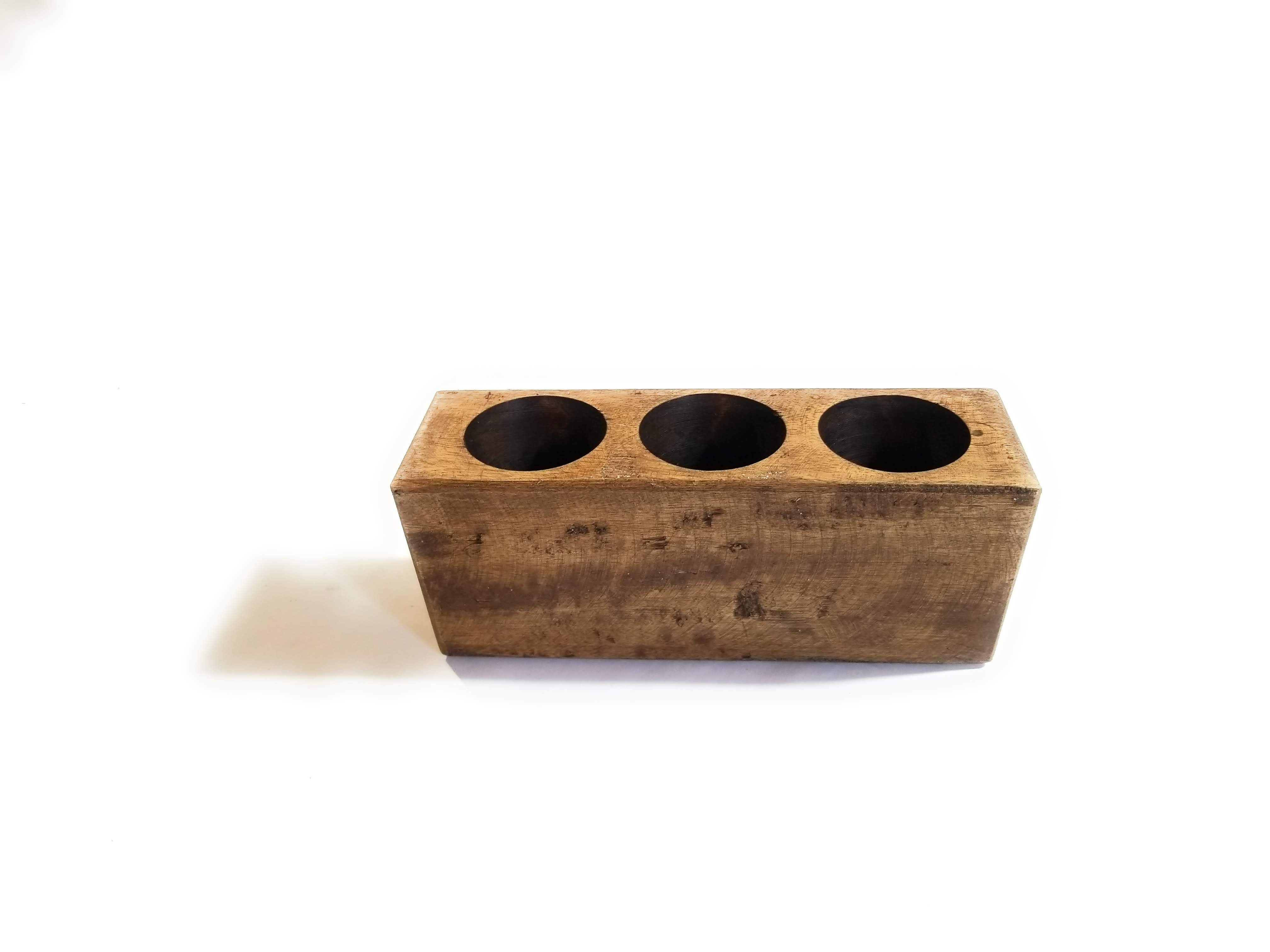 Rustic Farmhouse Candle Holders, Authentic Sugar Mold Candle Holder, Planter,Organizer, Various Sizes- 1, 2, 3, 5, 6,12 Holes, Candle Holder - Ranch Junkie Mercantile LLC