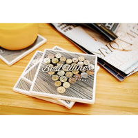 The Best Wines - Cork Heart Sentiment Ceramic Coaster- Set of 4 - Ranch Junkie Mercantile LLC 