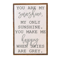 12x18 You Are My Sunshine Wood Sign - Two Colors - Ranch Junkie Mercantile LLC 