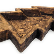13"-14.5" Tree Bowl- Wooden Bowl Wood Dough Bowl- Christmas Tree Bowl - Ranch Junkie Mercantile LLC