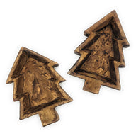 13"-14.5" Tree Bowl- Wooden Bowl Wood Dough Bowl- Christmas Tree Bowl - Ranch Junkie Mercantile LLC