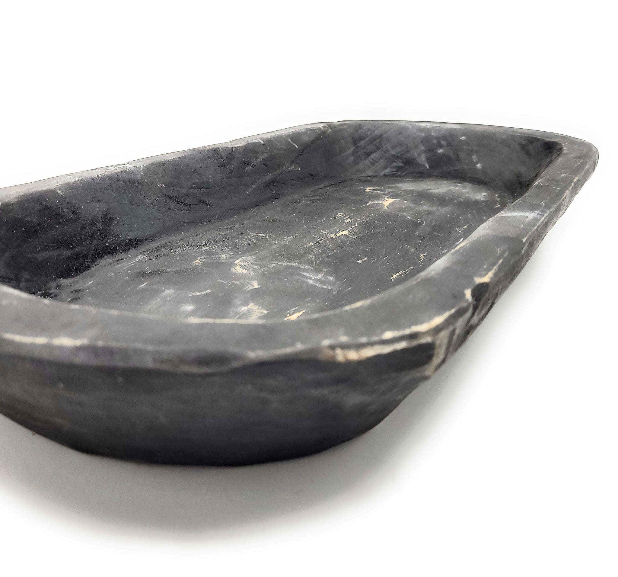 18"23" Long Rustic Ebony Weston Decorative Wood Dough Bowl Wood Bowl