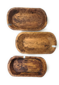 19"-22" Long Industrial Farmhouse Decorative Wood Dough Bowl - The Weston Industrial Dough Bowl - Ranch Junkie Mercantile LLC 