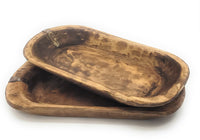 19"-22" Long Industrial Farmhouse Decorative Wood Dough Bowl - The Weston Industrial Dough Bowl - Ranch Junkie Mercantile LLC 