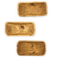 2 Color Options- 17"-20.5" Baguette Dough Bowl, The Barren Decorative Bowl, Table Center Piece Farmhouse Brown Or Rustic White - Ranch Junkie Mercantile LLC