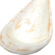38"- 40" The Rio Grande Rustic White Extra  Long Skinny Wood Baguette Dough Bowl Rustic White Long Wood Decorative Bowl - Ranch Junkie Mercantile LLC