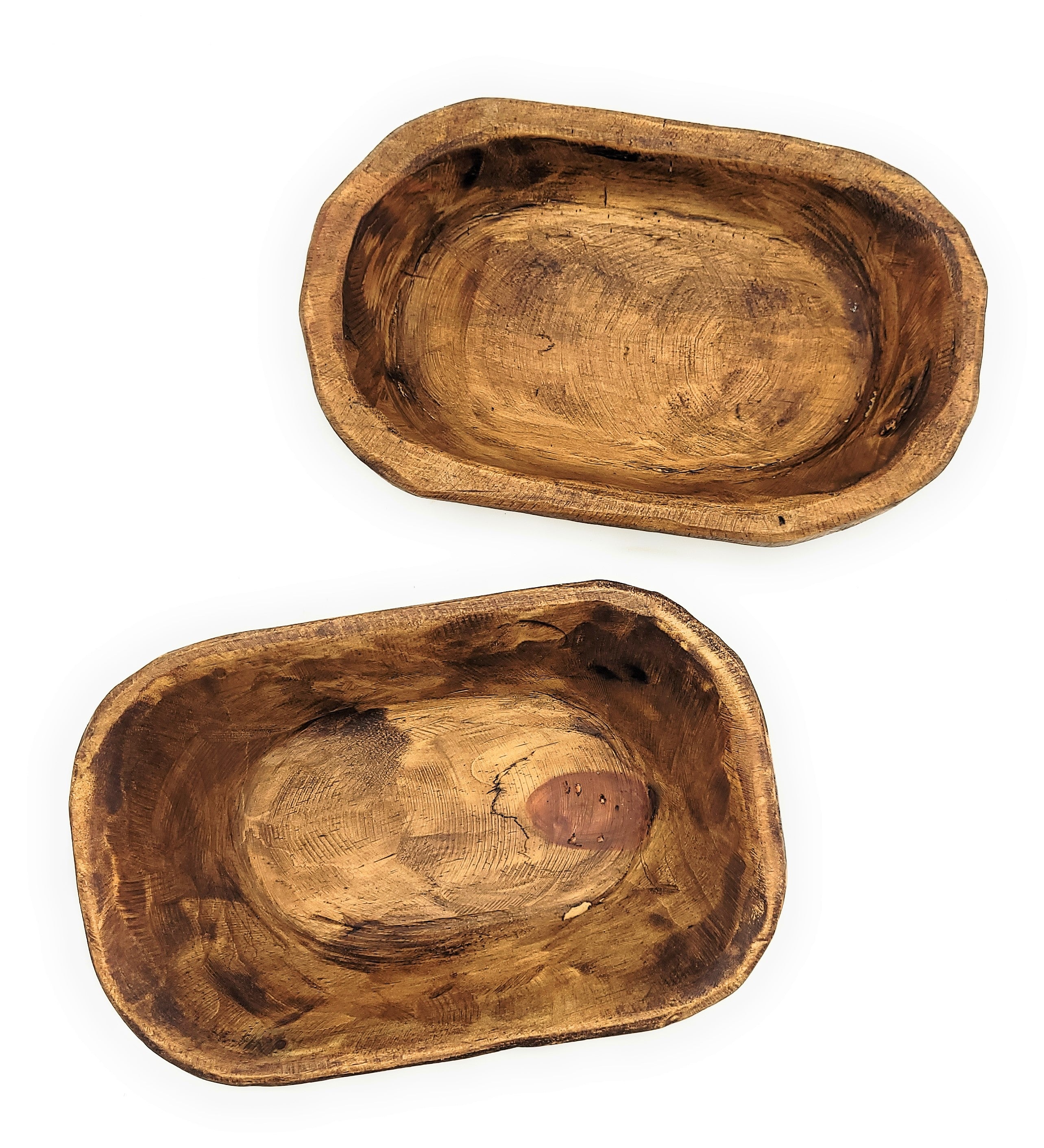 5 For $30 Empty Wooden Dough Bowls - Small