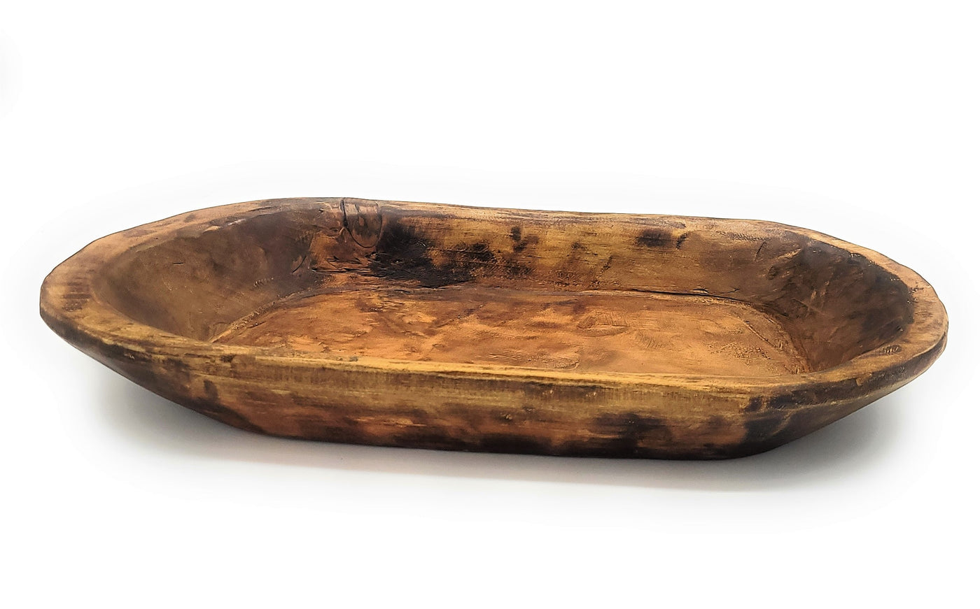 19"-22" Long Decorative Wood Dough Bowl - The Weston Dough Bowl - Ranch Junkie Mercantile LLC