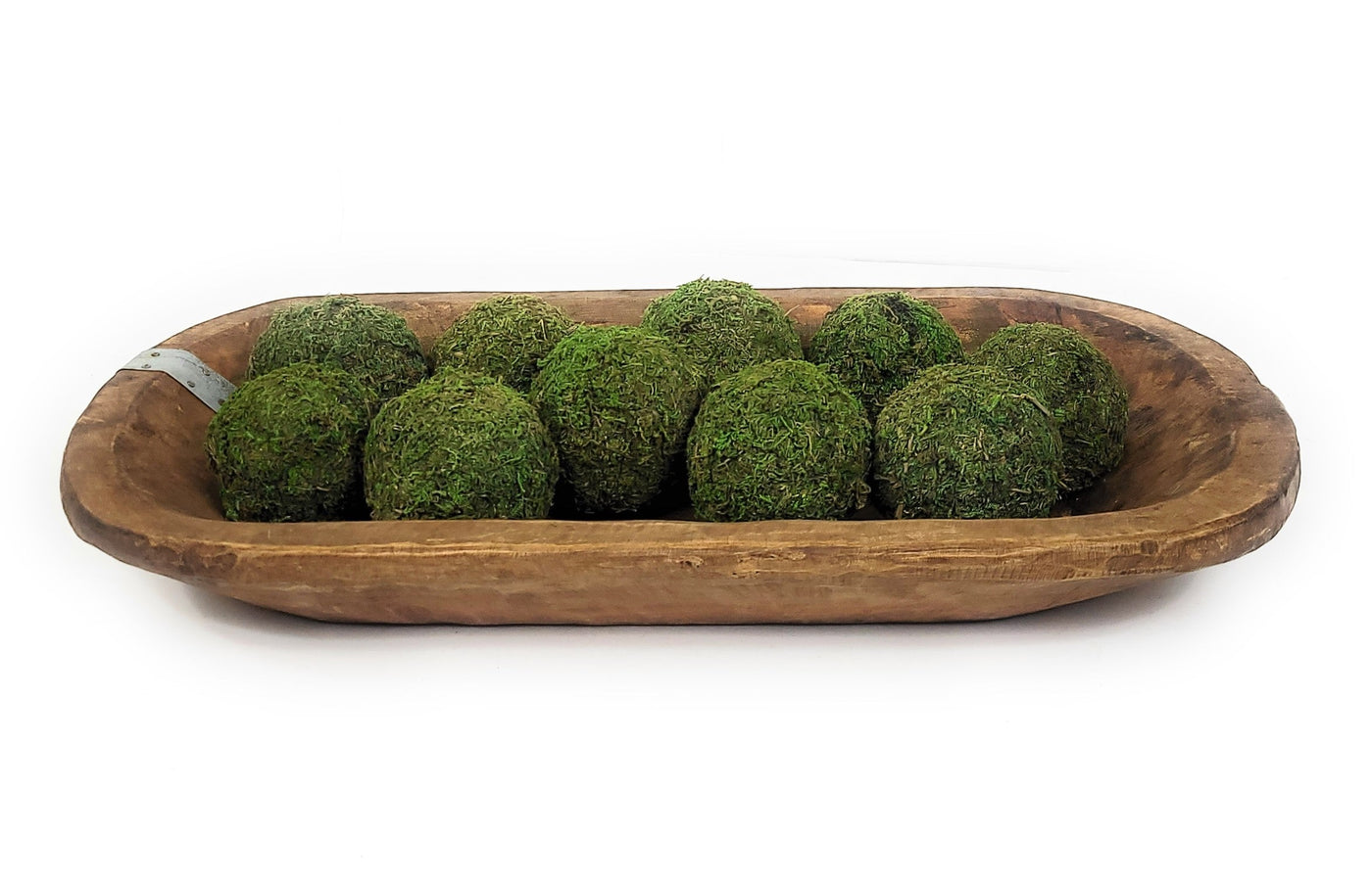 19"-22" Long Industrial Farmhouse Decorative Wood Dough Bowl - The Weston Industrial Dough Bowl - Ranch Junkie Mercantile LLC 