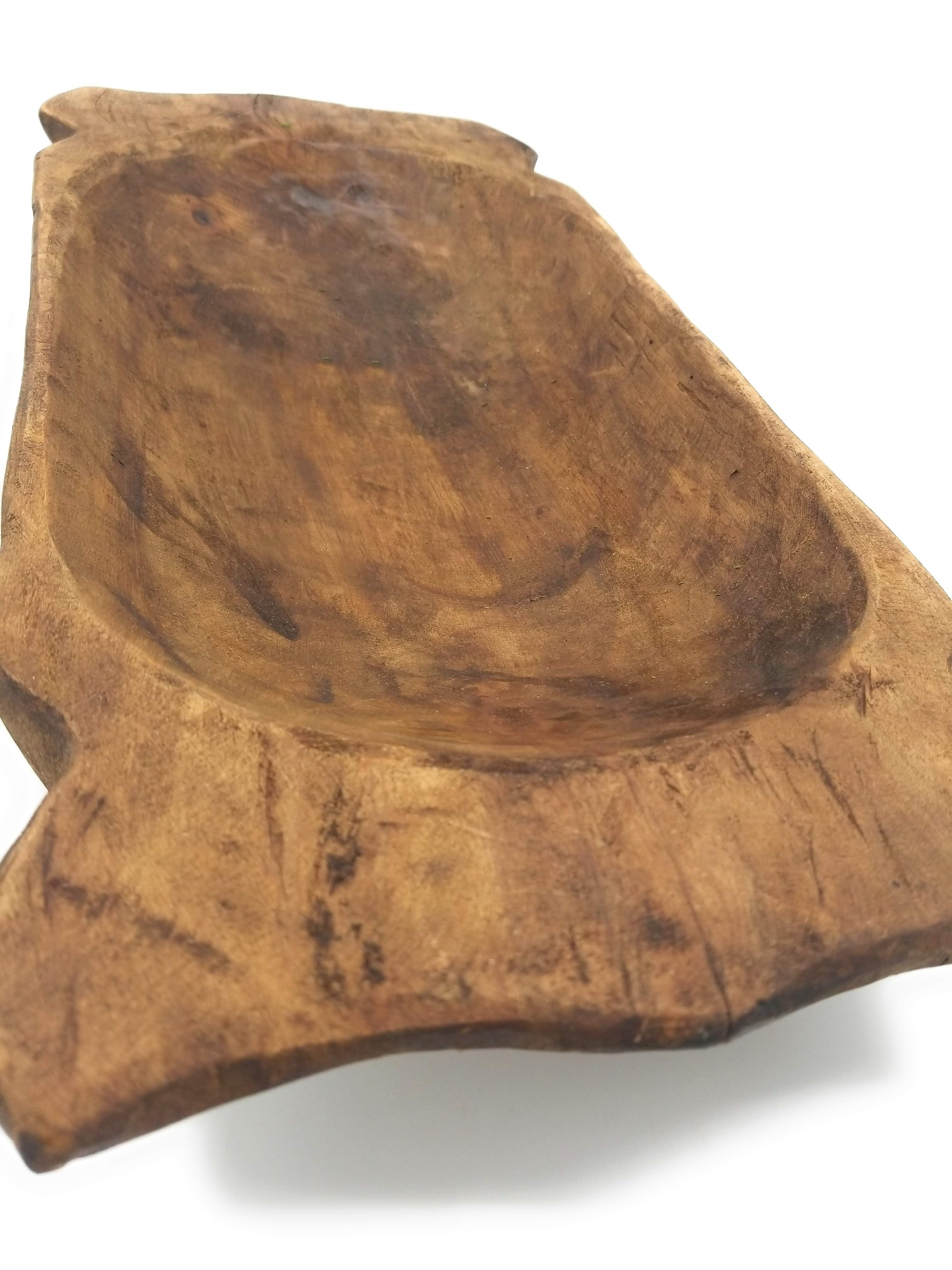 Decorative Wooden Bread Bowl, Olive Wood Dough Bowl, Handmade Rustic  Kitchen Decor, 16” Long
