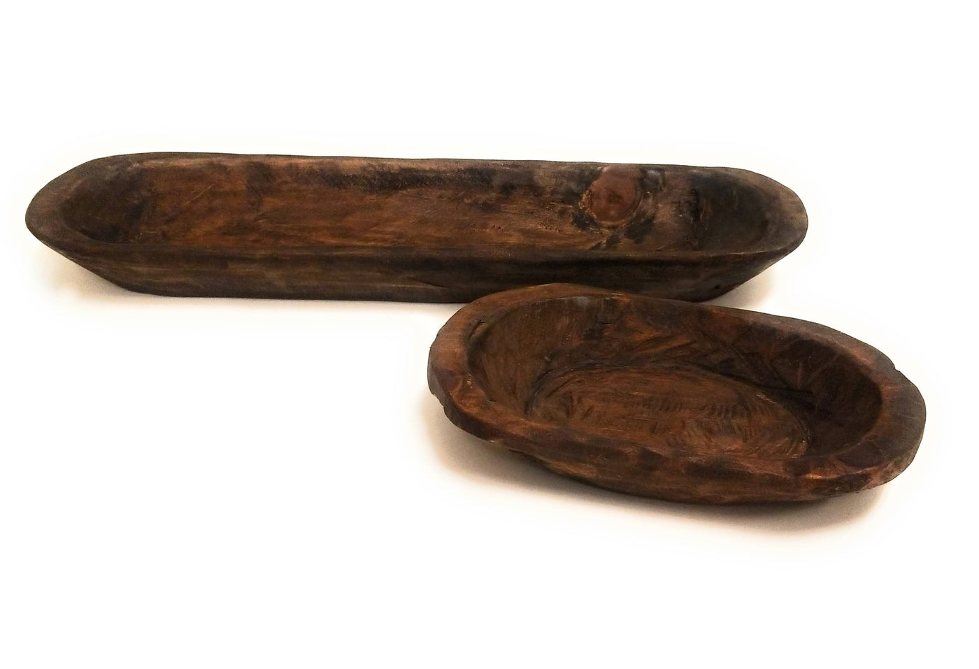 Bundle Deal-18"-21.5" Long New Dawn + 9"-10" Long Itty Bitty Wood Dough Bowl Bundle- Three Colors To Choose From - Ranch Junkie Mercantile LLC